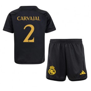 Maillot de foot Real Madrid Daniel Carvajal #2 Troisième enfant 2023-24 Manches Courte (+ pantalon court)